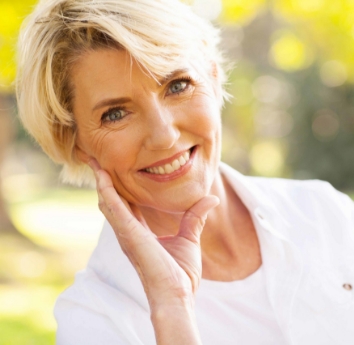 Older woman at wellness-focused dental care at Elite Dental & Wellness in Mesa, AZ